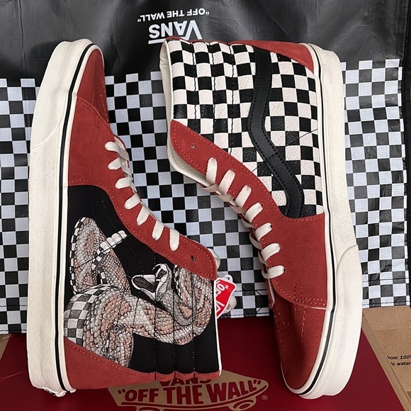Vans Sk8-Hi Desert Snake/Chili Oil sneakers WMNS - Picture 12 of 16